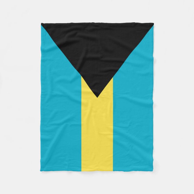 Couverture Polaire Drapeau des Bahamas (Devant)
