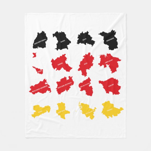 Couverture Polaire Drapeau des États allemands (Devant)