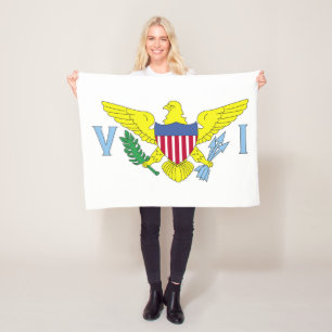 Couverture Polaire Drapeau des îles Vierges américaines