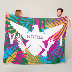Couverture Polaire Drapeau des îles Vierges américaines, Feuilles t