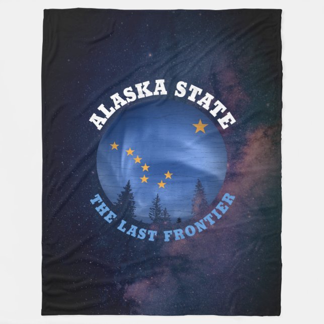 COUVERTURE POLAIRE DRAPEAU D'ÉTAT D'ALASKA (Devant)