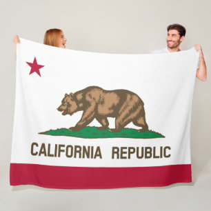 Couverture Polaire Drapeau d'État de Californie
