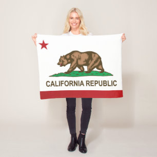 Couverture Polaire Drapeau d'État de Californie (États-Unis)