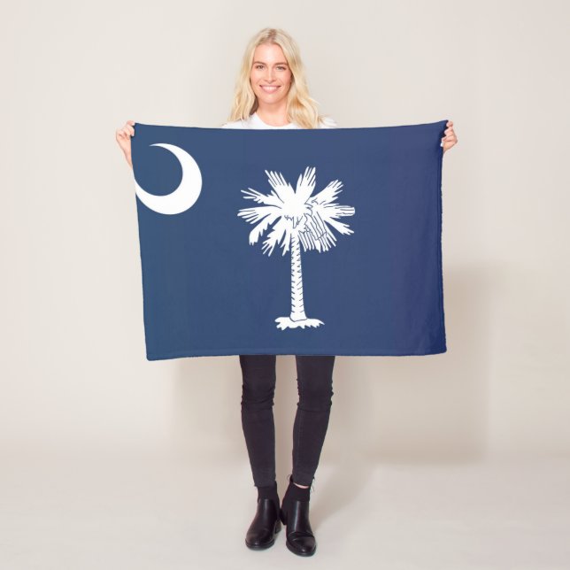 Couverture Polaire Drapeau d'État de Caroline du Sud, États-Unis (En situation)