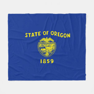 Couverture Polaire Drapeau d'État de l'Oregon