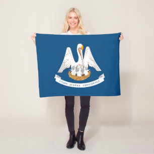 Couverture Polaire Drapeau d'État de Louisiane