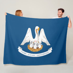 Couverture Polaire Drapeau d'État de Louisiane