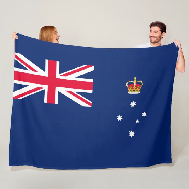 Couverture Polaire Drapeau d'État de Victoria (Australie) (En situation)