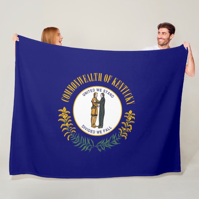 Couverture Polaire Drapeau d'État du Kentucky (En situation)