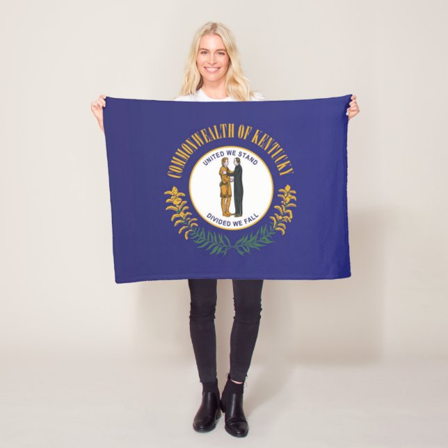 Couverture Polaire Drapeau d'État du Kentucky, États-Unis (En situation)