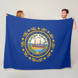 Couverture Polaire Drapeau d'Etat du New Hampshire