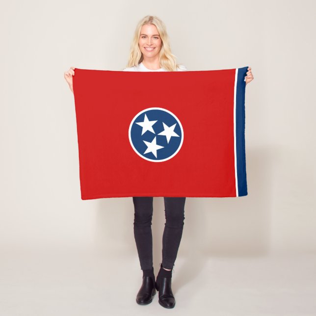Couverture Polaire Drapeau d'état du Tennessee (En situation)