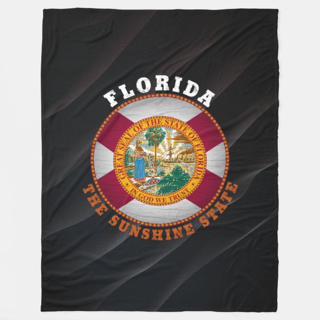 COUVERTURE POLAIRE DRAPEAU D'ÉTAT FLORIDE (Devant)
