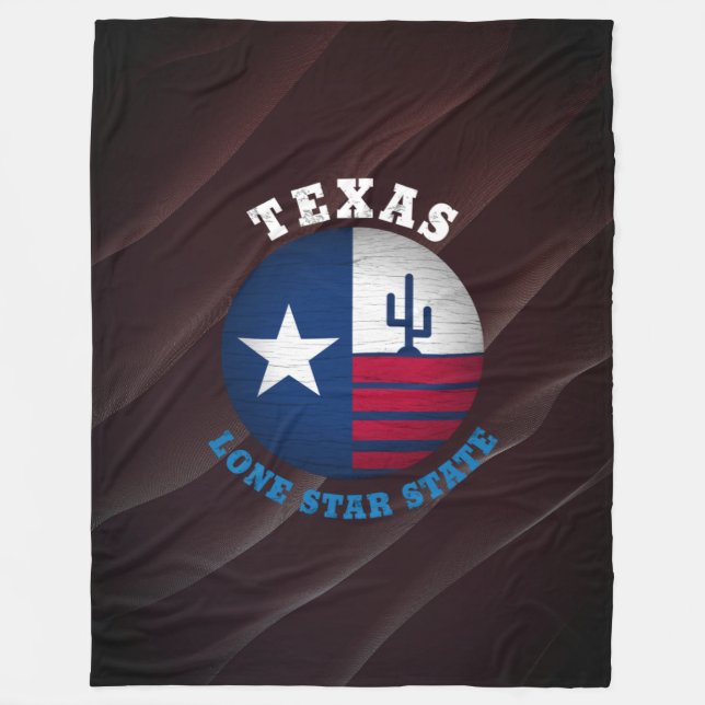 COUVERTURE POLAIRE DRAPEAU D'ÉTAT TEXAS LONE STAR (Devant)
