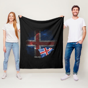 Couverture Polaire Drapeau d'Islande