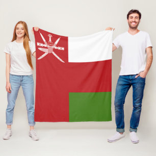 Couverture Polaire Drapeau d'Oman