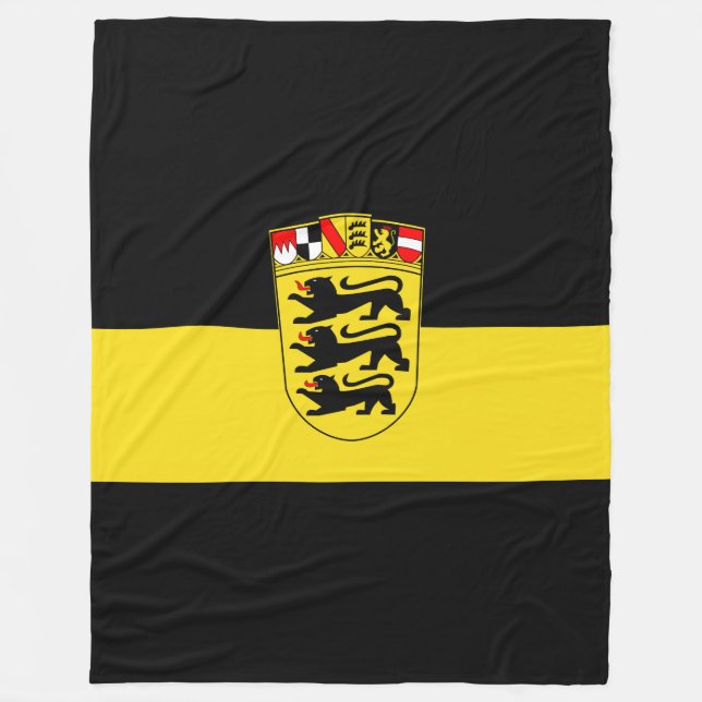 Couverture Polaire Drapeau du Bade-Wurtemberg Blanket en polaire (Devant)