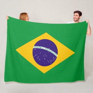 Couverture Polaire Drapeau du Brésil