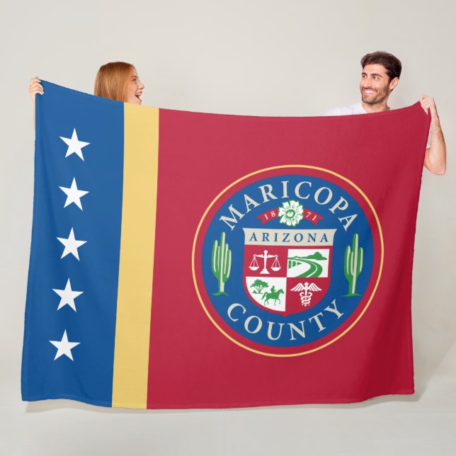 Couverture Polaire Drapeau du comté de Maricopa (Arizona) (En situation)