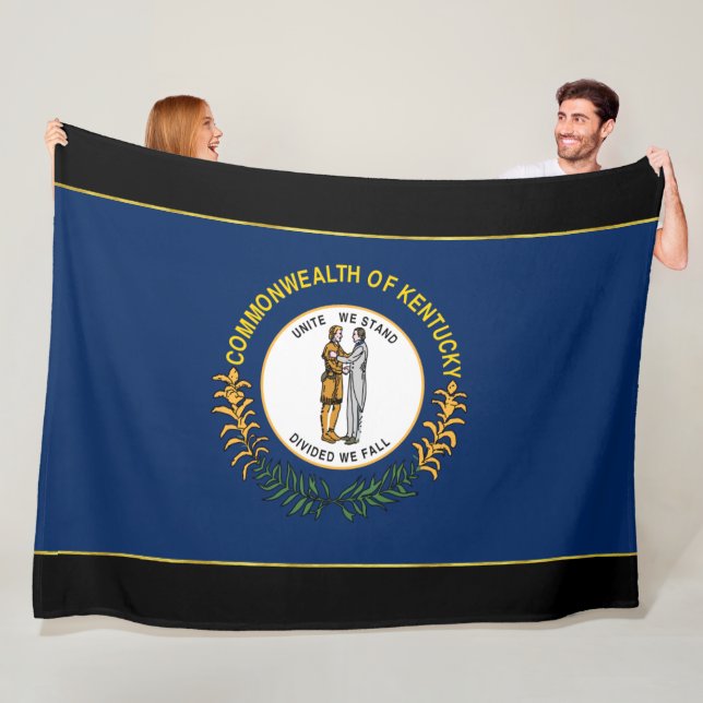 Couverture Polaire Drapeau du Kentucky (En situation)