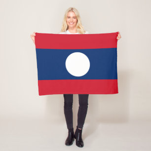 Couverture Polaire Drapeau du Laos
