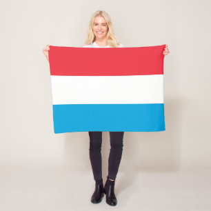 Couverture Polaire Drapeau du Luxembourg