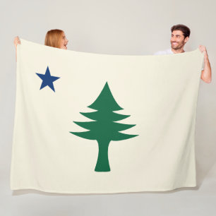 Couverture Polaire Drapeau du Maine 1901