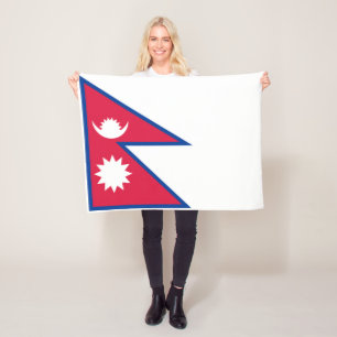 Couverture Polaire Drapeau du Népal