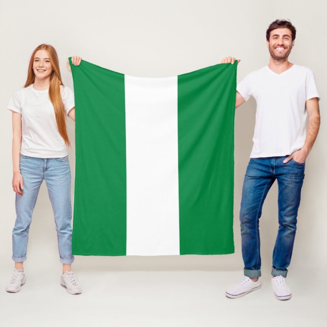 Couverture Polaire Drapeau du Nigeria (En situation)