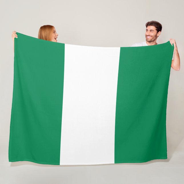 Couverture Polaire Drapeau du Nigeria (En situation)