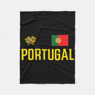 Couverture Polaire Drapeau du Portugal Footll Football Fan Hommes Fem