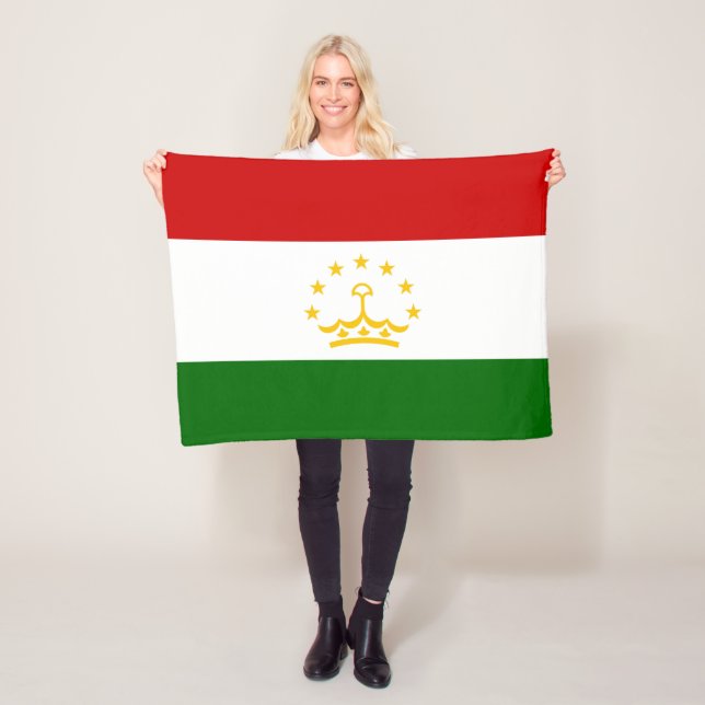 Couverture Polaire Drapeau du Tadjikistan (En situation)