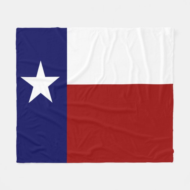 Couverture Polaire Drapeau du Texas Patriotique Incroyable (Devant (Horizontal))