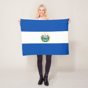 Couverture Polaire Drapeau El Salvador