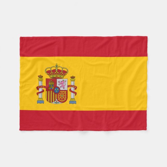 Couverture Polaire Drapeau Espagne (Devant (Horizontal))