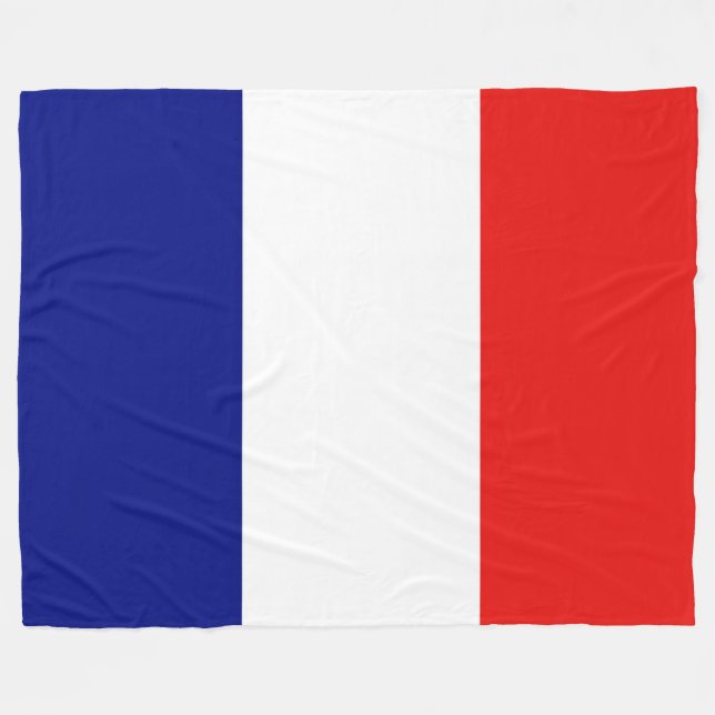 COUVERTURE POLAIRE DRAPEAU FRANÇAIS (Devant (Horizontal))