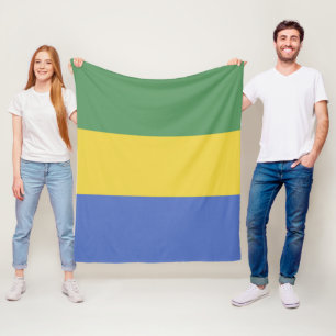 Couverture Polaire Drapeau Gabon