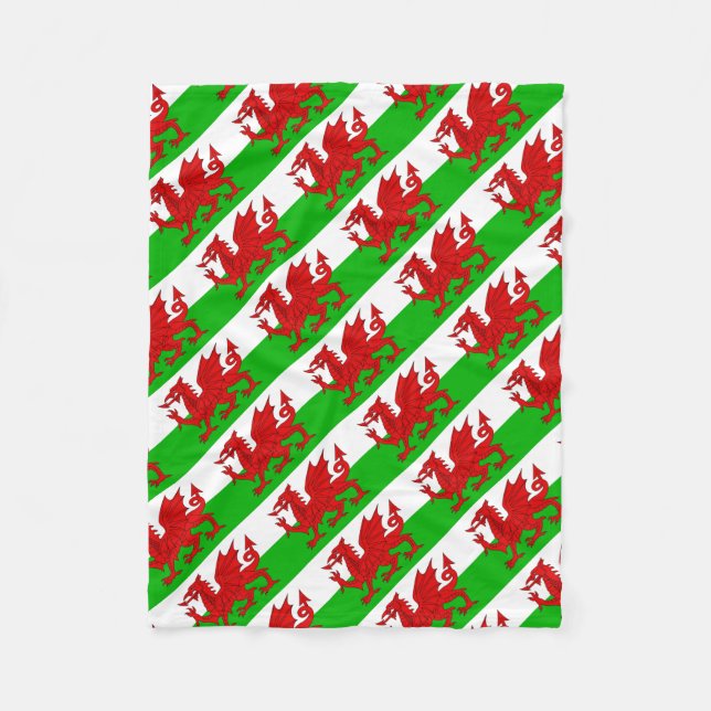 Couverture Polaire Drapeau Gallois / Pays de Galles - Cymru haute qua (Devant)