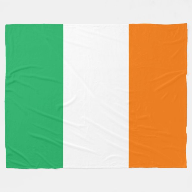COUVERTURE POLAIRE DRAPEAU IRLANDAIS (Devant (Horizontal))