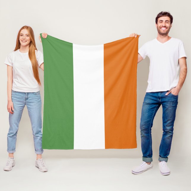 Couverture Polaire Drapeau irlandais (En situation)