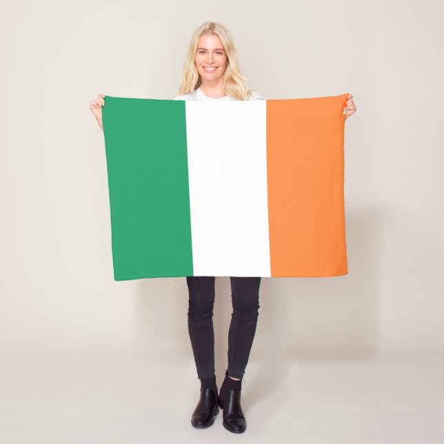 Couverture Polaire Drapeau irlandais (En situation)