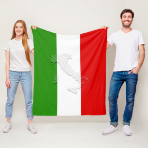 Couverture Polaire Drapeau italien