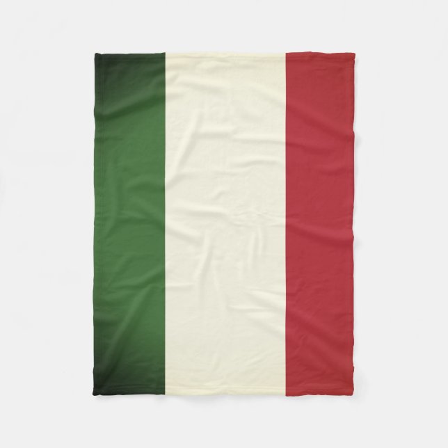 Couverture Polaire Drapeau italien (Devant)