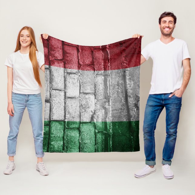 Couverture Polaire Drapeau italien (En situation)