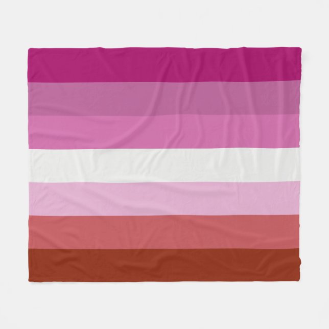 Couverture Polaire Drapeau lesbien (Devant (Horizontal))