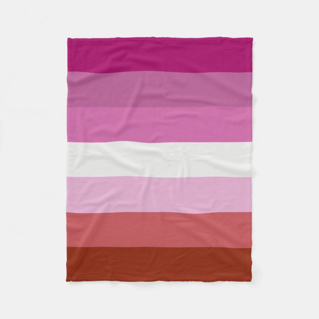 Couverture Polaire Drapeau lesbien (Devant)
