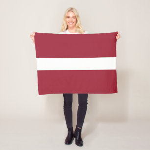 Couverture Polaire Drapeau Lettonie
