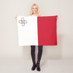 Couverture Polaire Drapeau Malte