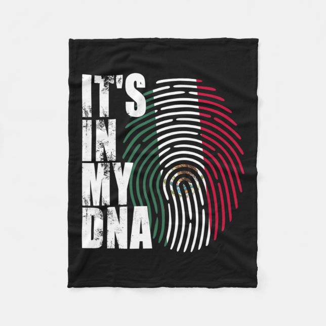 Couverture Polaire Drapeau mexicain dans mon Adn Mexique (Devant)