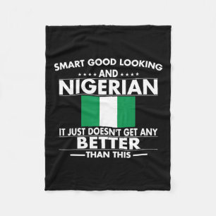 Couverture Polaire Drapeau nigérian fier Racines du patrimoine nigéri